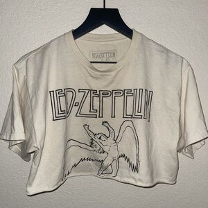 Led Zeppelin cropped tee